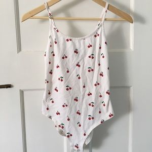 vintage inspired cherry bodysuit